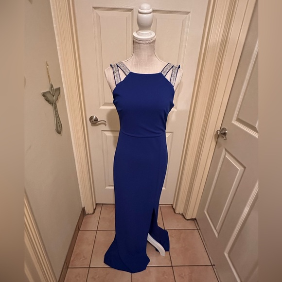 Royal blue evening gown - Picture 1 of 3